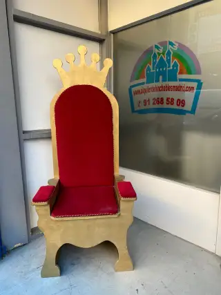 TRONO REAL (4) ALTO ROJO