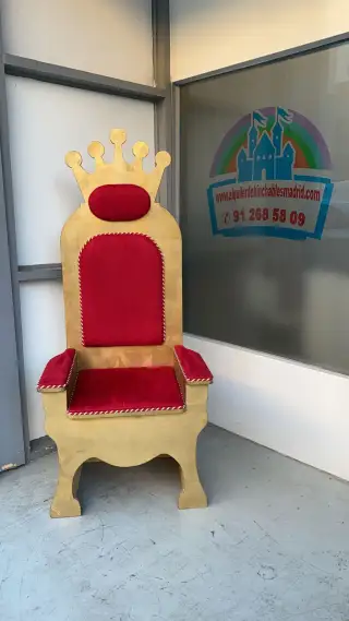 TRONO REAL (5) ALTO ROJO