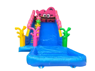 CASTILLO HINCHABLE MULTICOLOR OCEANO ACUATICO (ADAPTABLE A PISCINA)