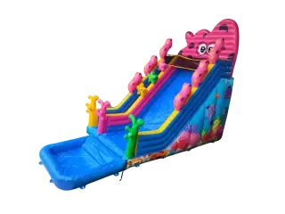 CASTILLO HINCHABLE MULTICOLOR OCEANO ACUATICO (ADAPTABLE A PISCINA)