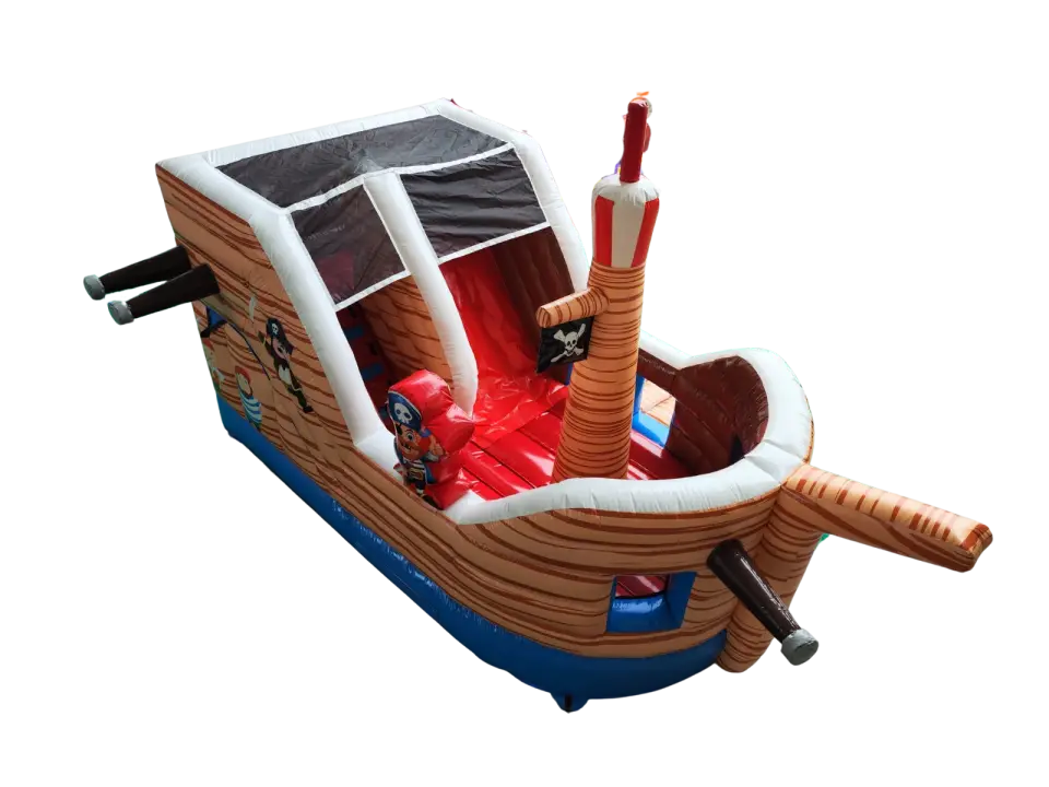 CASTILLO HINCHABLE BARCO PIRATA MEDIANO, hinchable en alquiler