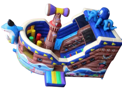 Castillo hinchable capitan tiburon grande