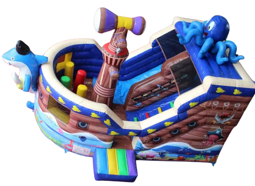 CASTILLO HINCHABLE CAPITAN TIBURON GRANDE, hinchable en alquiler