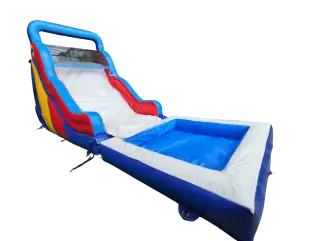 CASTILLO HINCHABLE TOBOGAN ACUATICO TERRESTRE CON PROTECCION (ADAPTABLE A PISCINA)