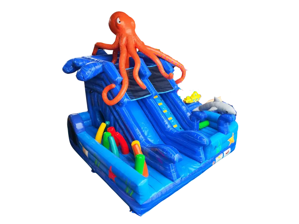 CASTILLO HINCHABLE AVENTURAS MARINAS PULPO GRANDE, hinchable en alquiler