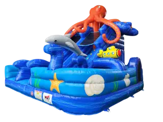 CASTILLO HINCHABLE AVENTURAS MARINAS PULPO GRANDE