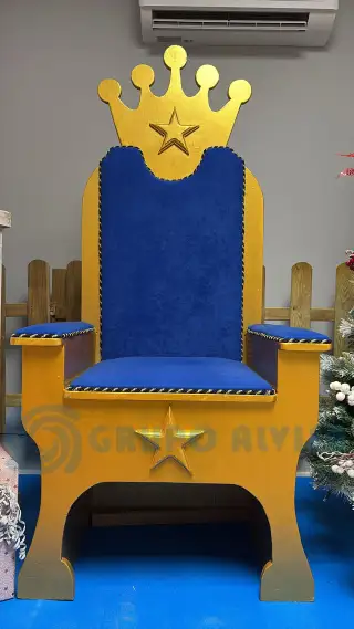 TRONO REAL (2) BAJO AZUL