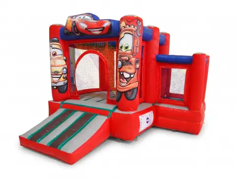 Castillo hinchable super happy cars