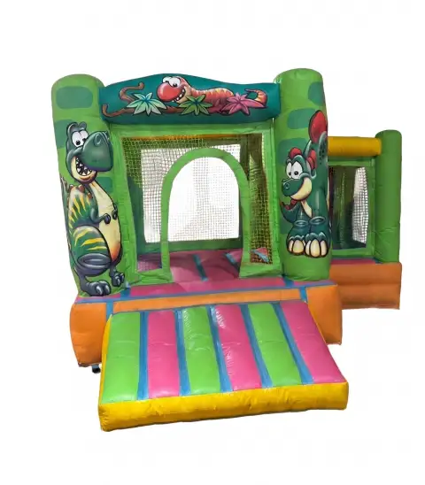 Castillo hinchable super happy dinosaurios