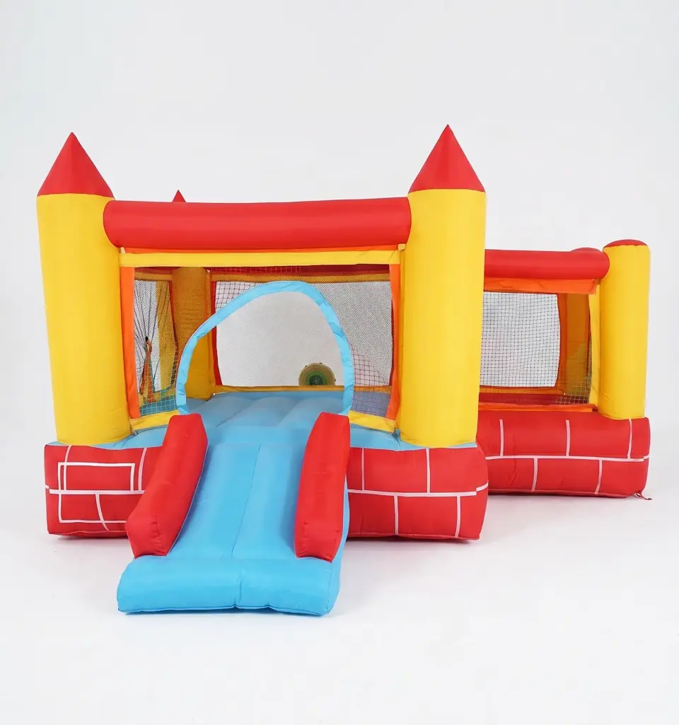 CASTILLO HINCHABLE SUPER HAPPY AMARILLO, hinchable en alquiler