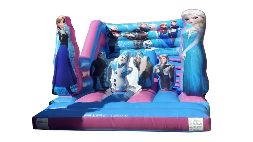 CASTILLO HINCHABLE PLAYMIX FROZEN MEDIANO AZUL 2, hinchable en alquiler
